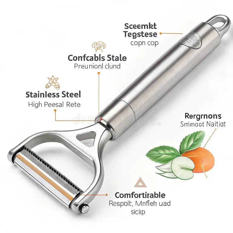 High-Quality Stainless Steel Peeler – Sharp Multi-Purpose Vegetable & Fruit Peeler