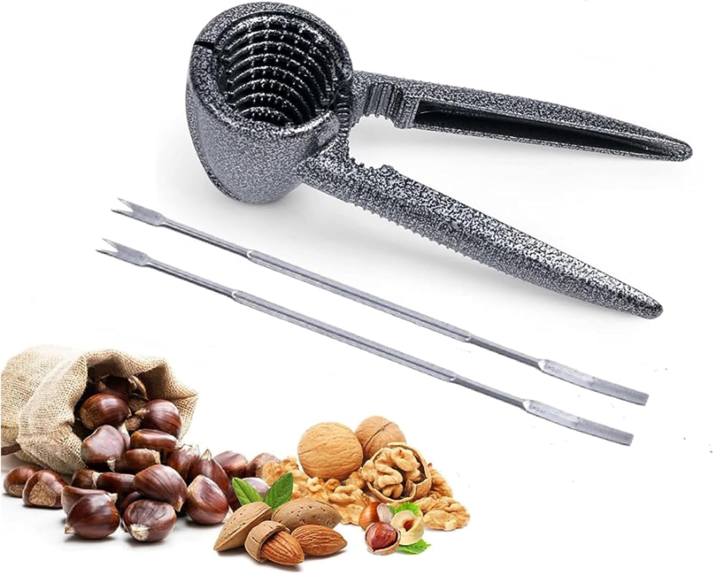 Heavy-Duty Nut Cracker – Stainless Steel Walnut & Nut Opener