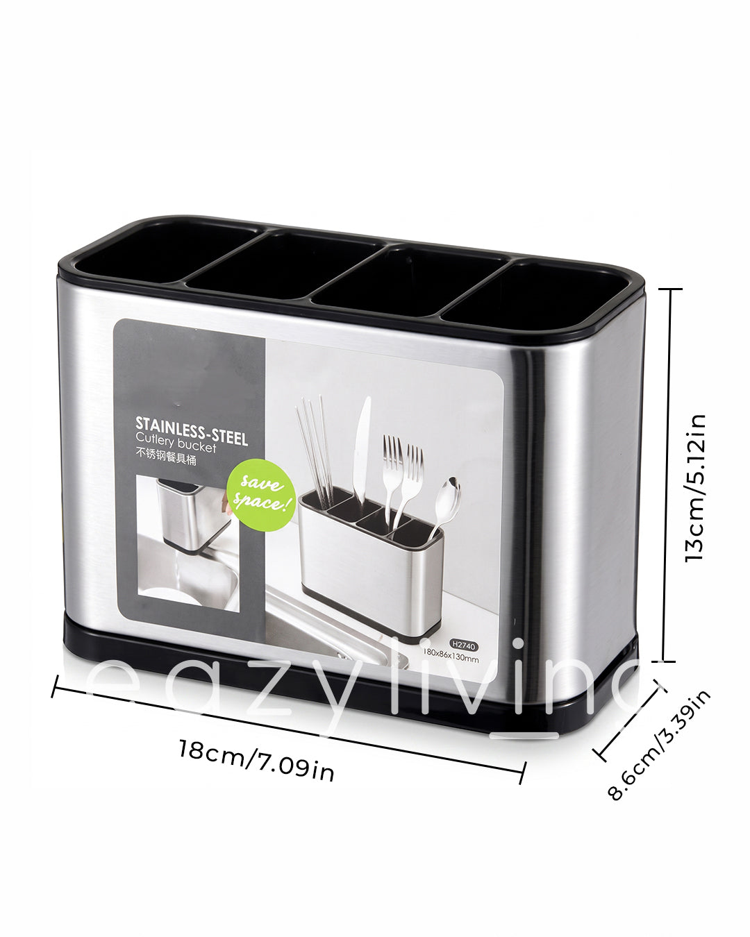 Premium Stainless Steel Kitchen Cutlery Storage & Organizer Holder