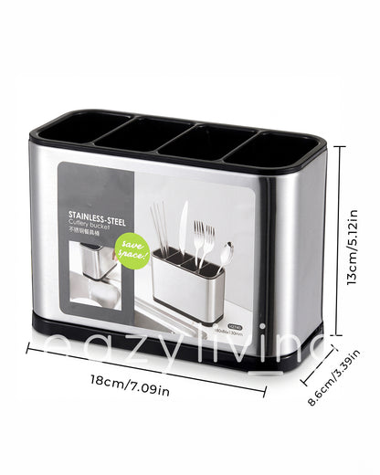 Premium Stainless Steel Kitchen Cutlery Storage & Organizer Holder