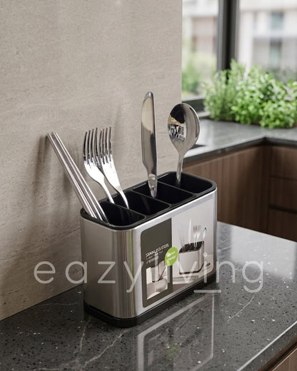 Premium Stainless Steel Kitchen Cutlery Storage & Organizer Holder