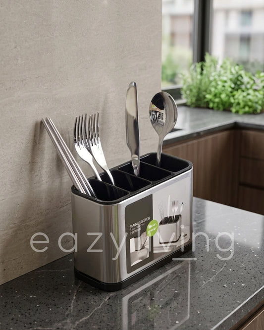 Premium Stainless Steel Kitchen Cutlery Storage & Organizer Holder