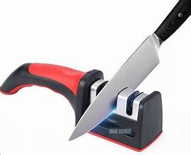 3-Stage Knife Sharpener – Manual Kitchen Knife Sharpening Tool