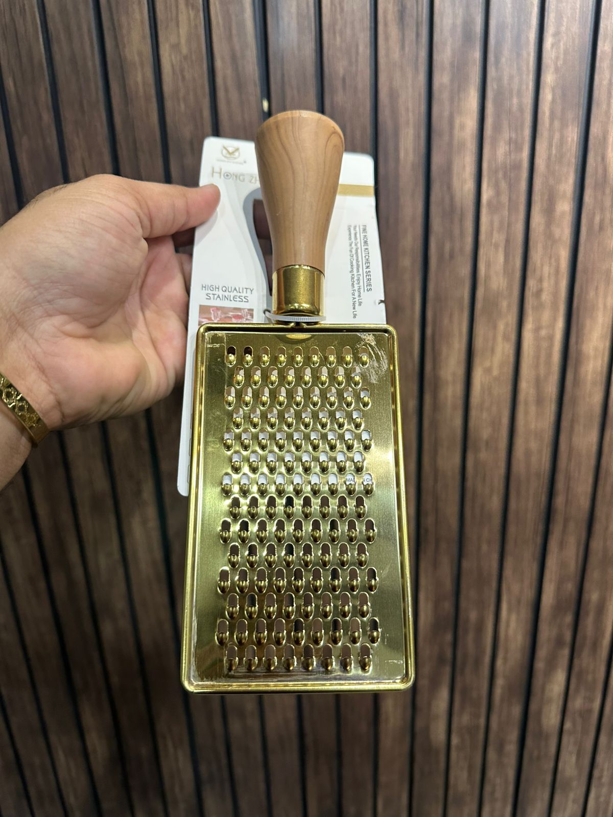 . Golden Stainless Steel Kitchen Grater
