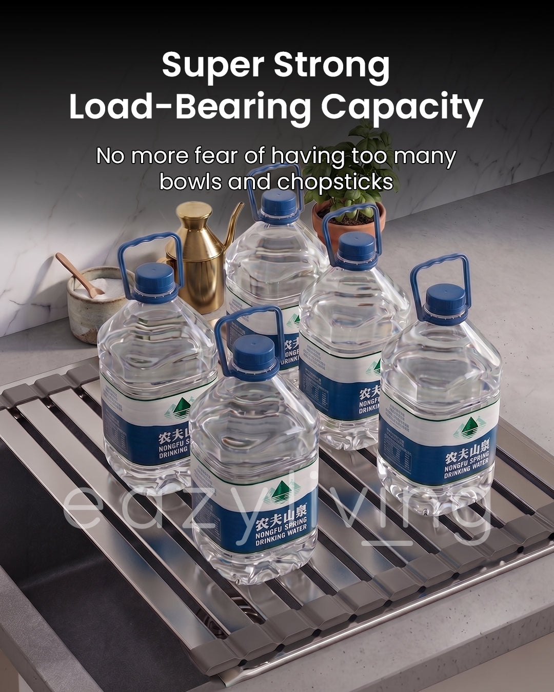 Multi-Functional Kitchen Sink Drain & Drying Roll-Up Rack